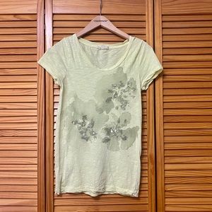 Embellished Yellow J. Crew Top